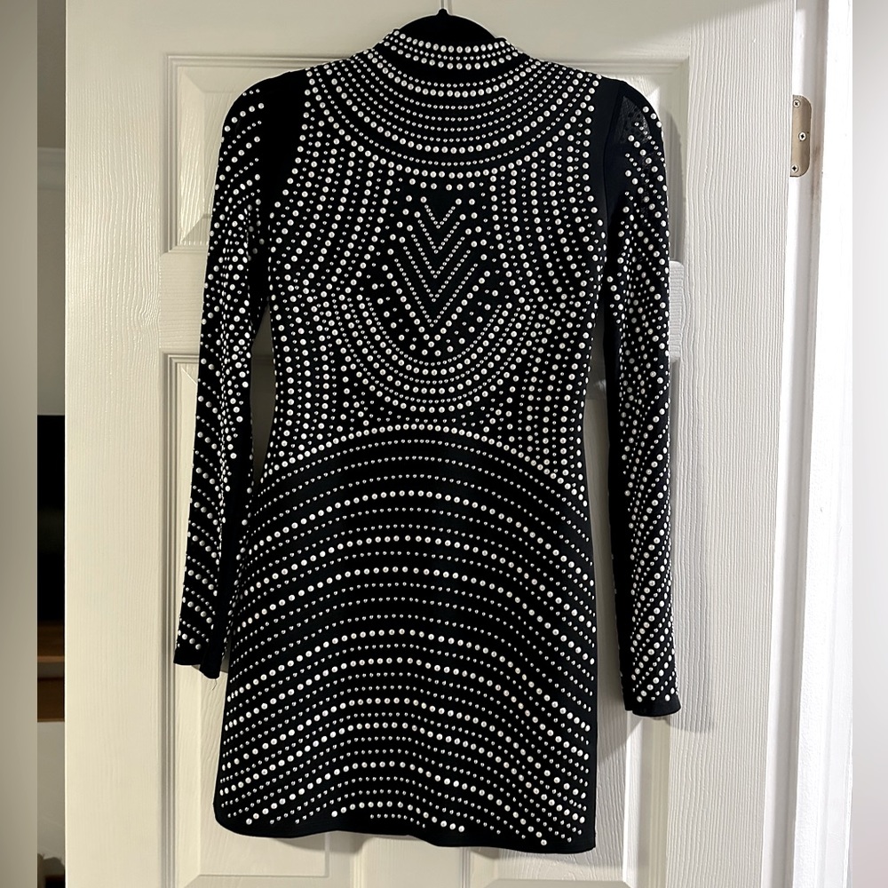 Long Sleeve Embellished Dress